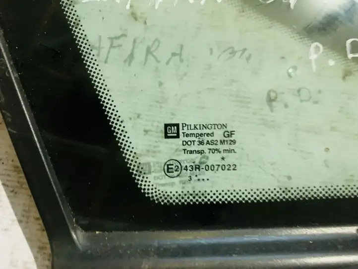 Opel Zafira A (1999 - 2003) Треугольное стекло кузова — фото 2