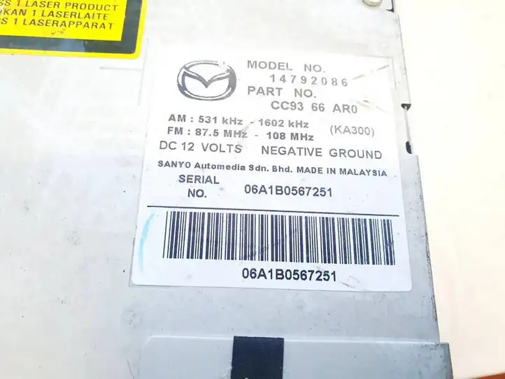 Mazda 5 (2005 - 2010) 14792086 Магнитола / мультимедийная система — фото 3
