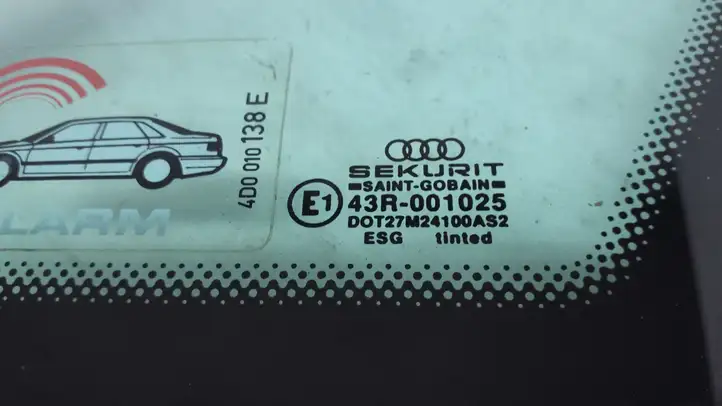 Audi A8 S8 D2 4D (1999 - 2002) 4D0845300Q Заднее боковое стекло — фото 3