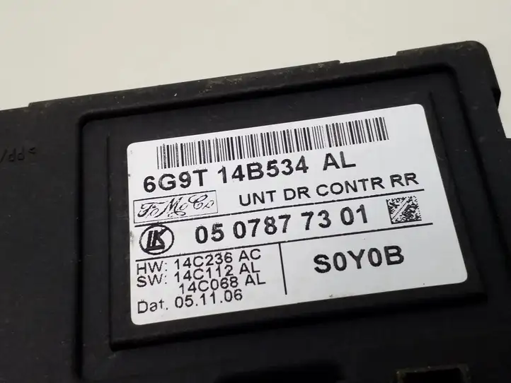 Ford S-Max (2006 - 2010)  6G9T14B534AL Блок управления дверью