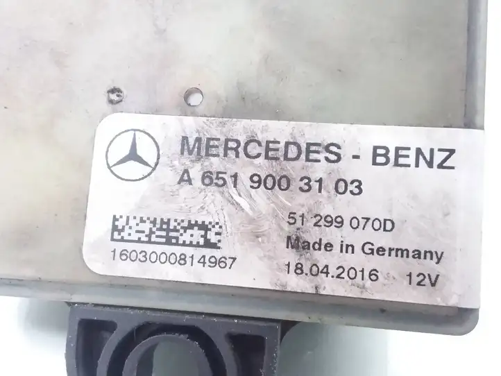 Mercedes-Benz CLA C117,X117,W117 (2013 - 2019) A6519003103 Реле накала свечей — фото 4