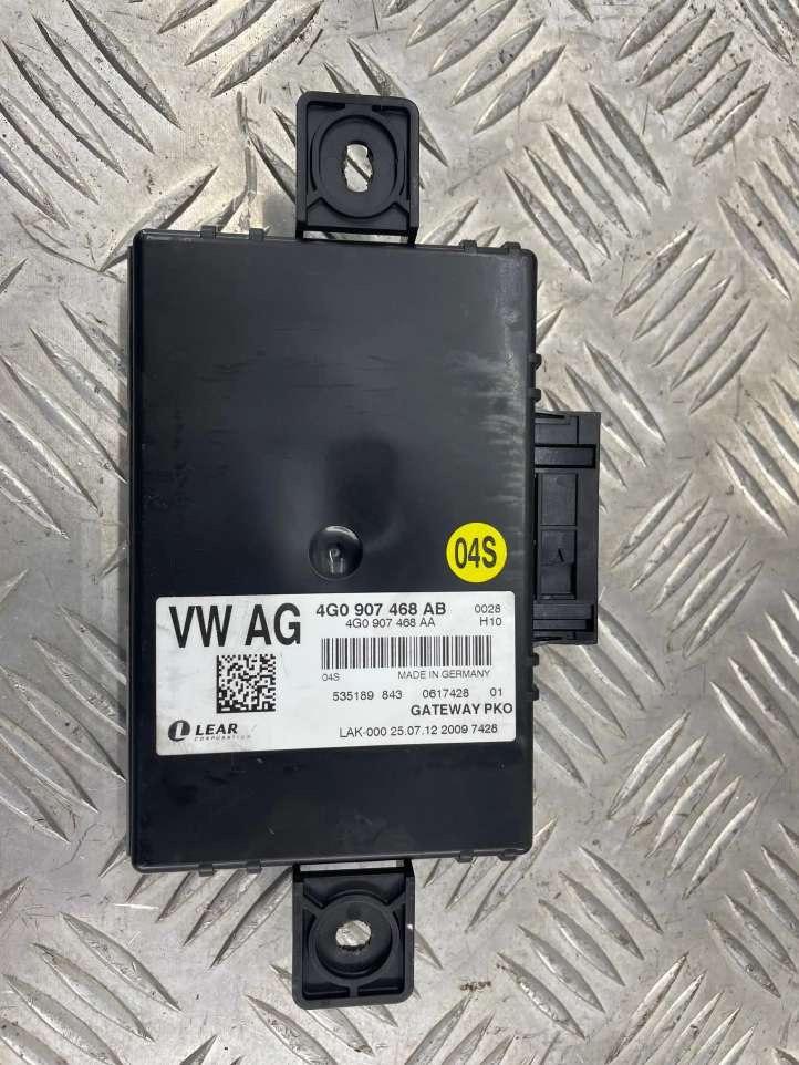 4G0907468AB Audi A6 S6 C7 4G Gateway valdymo modulis