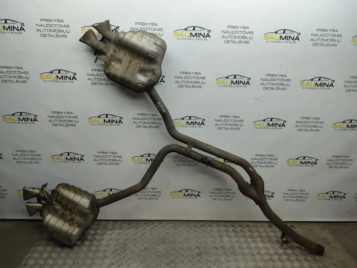 Audi A8 S8 D4 4H (2013 - 2017) 4H0253611AK Двойной глушитель — фото 1