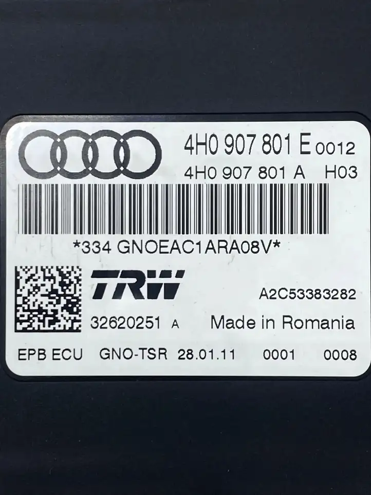 Audi A7 S7 4G (2010 - 2014) 4H0907801E Блок управления стояночным тормозом — фото 6