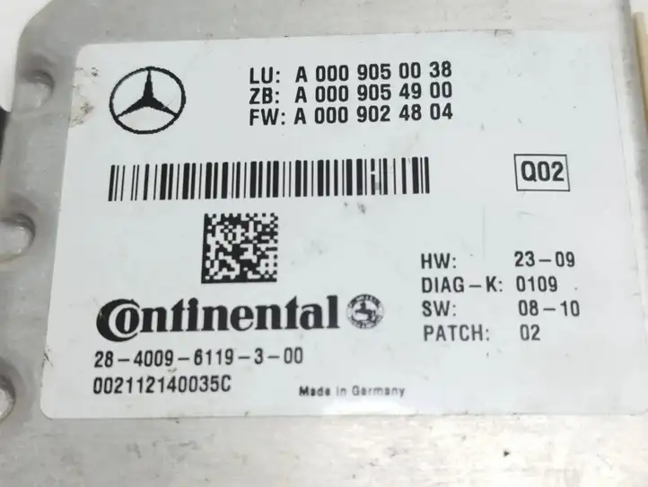 Mercedes-Benz E W212 (2009 - 2016) A0009050038 Камера в лобовом стекле — фото 6