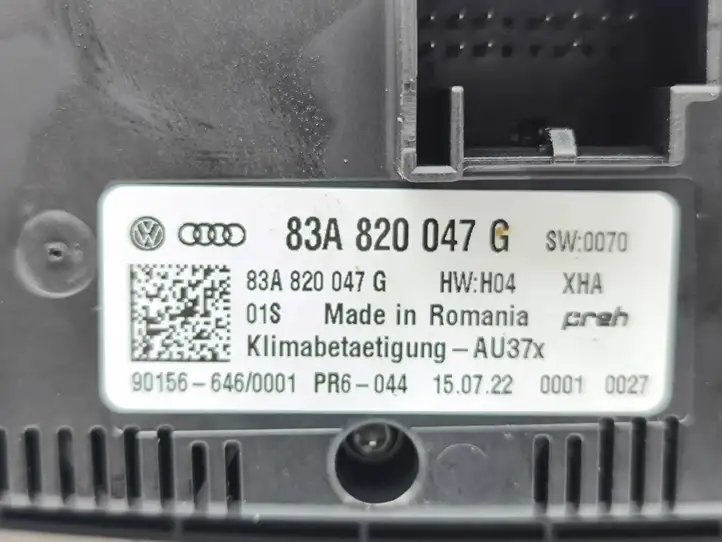 Audi Q2 - (2016 - ) 83A820047G Блок управления климат-контролем — фото 2