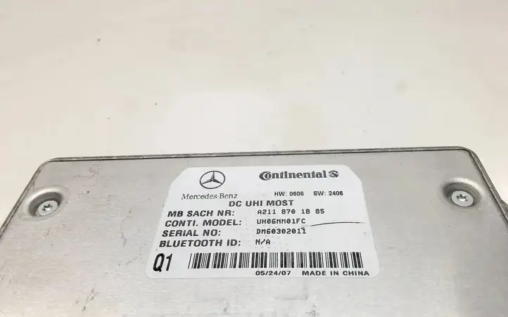 Mercedes-Benz ML W164 (2005 - 2011) A2118701885 Bluetooth модуль — фото 2