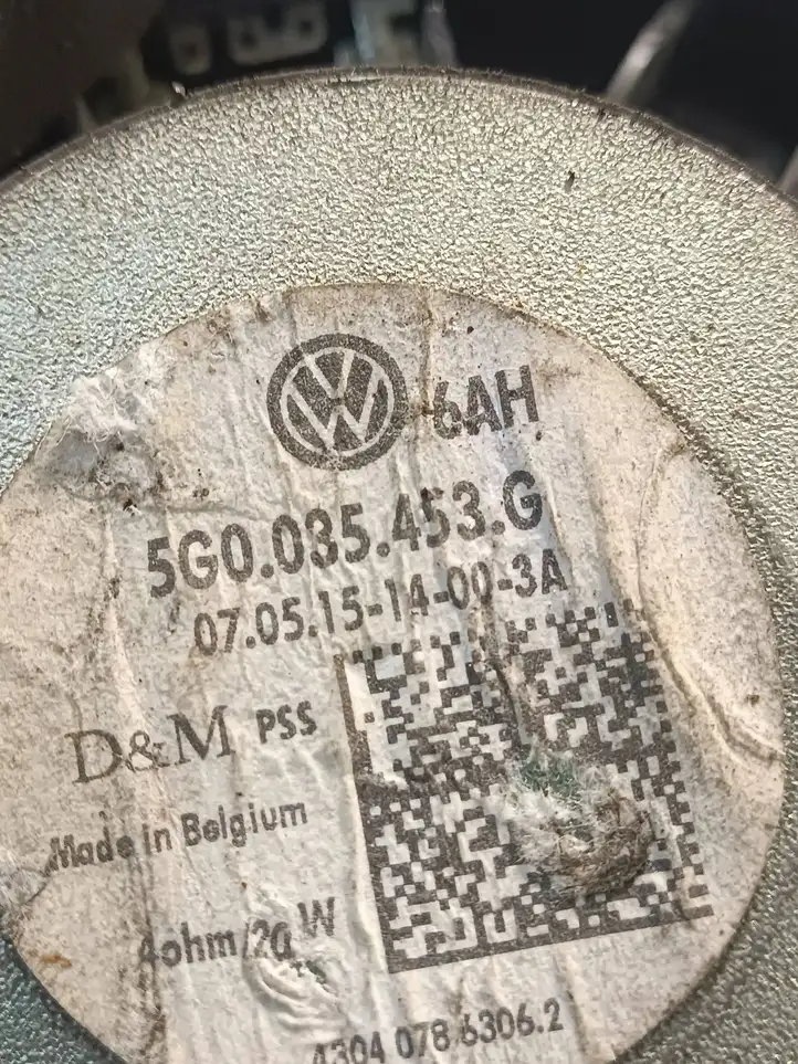 Volkswagen Golf VII (2013 - 2019)  5G0035453G Громкоговоритель (громкоговорители) в передних дверях