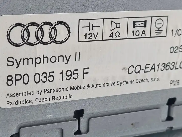 Audi A3/S3 8P (2008 - 2013) 8P0035195F Магнитола / мультимедийная система — фото 3
