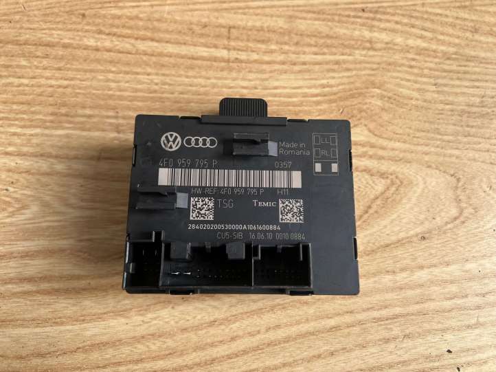 4F0959795P Audi A6 S6 C6 4F Durų elektronikos valdymo blokas