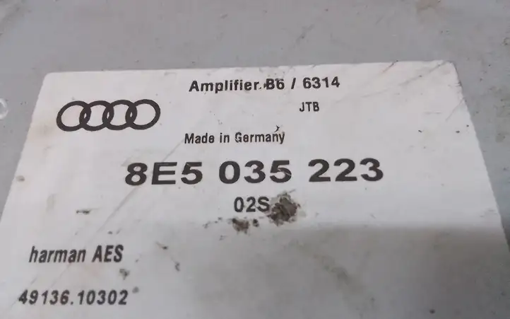 Audi A4 S4 B6 8E 8H (2000 - 2006) 8E5035223 Усилитель звука — фото 2