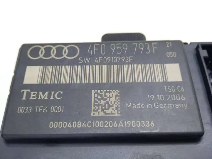 Audi A6 S6 C6 4F (2004 - 2008) 4F0910793F Блок управления дверью — фото 4