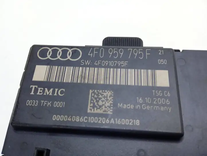 Audi A6 S6 C6 4F (2004 - 2008) 4F0910795F Блок управления дверью — фото 4