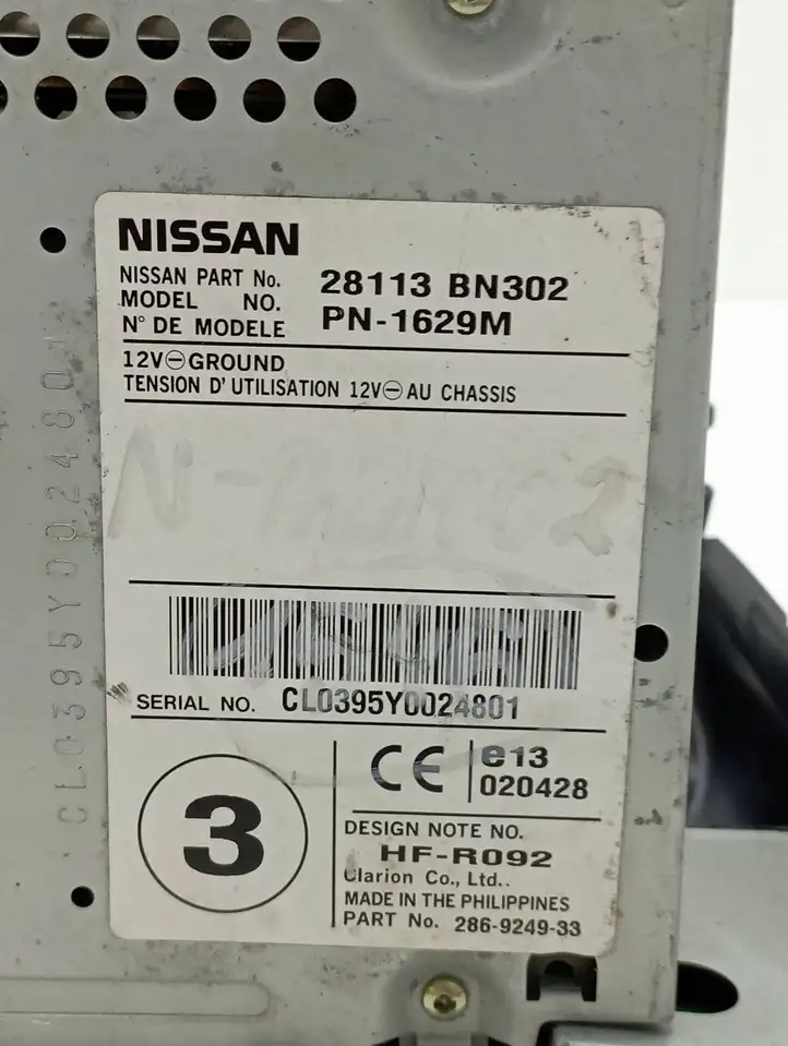 Nissan Almera N16 (2000 - 2010) 28113BN302 Магнитола / мультимедийная система — фото 5