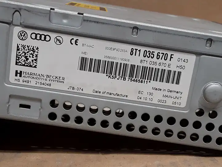 Audi A5 8T 8F (2007 - 2011) 8T1035670F Магнитола / мультимедийная система — фото 4