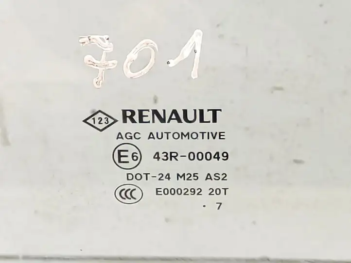 Renault Laguna III (2007 - 2015) 43R00049 Стекло передней двери — фото 3