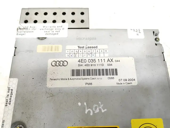 Audi A6 S6 C6 4F (2004 - 2008) 4E0035111AX CD/DVD чейнджер — фото 3