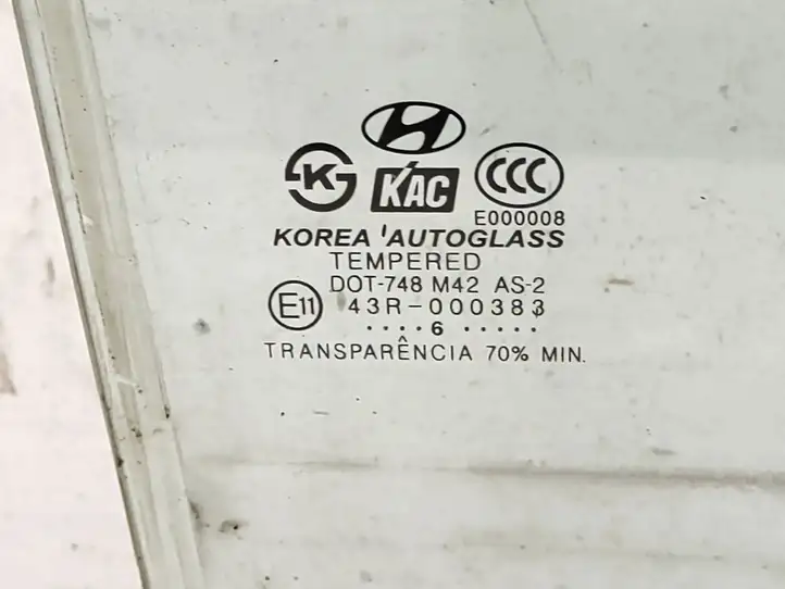 Hyundai Sonata (2003 - 2007) 43R000383 Стекло задней двери — фото 6