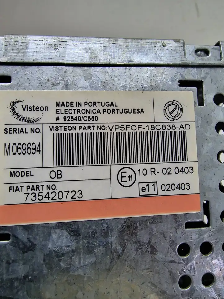 Fiat Stilo (2001 - 2010) 735420723 Магнитола / мультимедийная система — фото 4