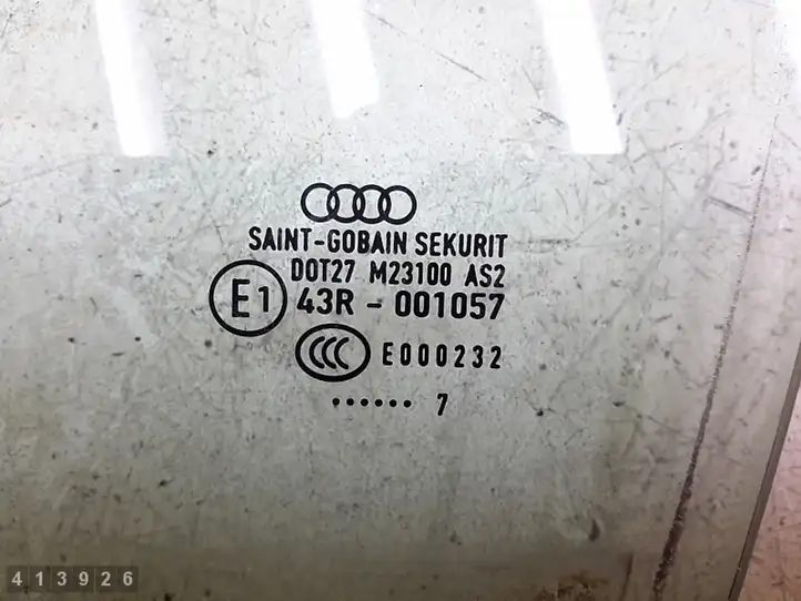 Audi A3/S3 8P (2004 - 2008) Стекло задней двери — фото 3