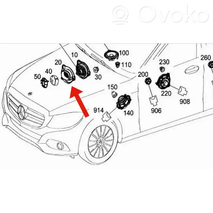Mercedes-Benz GLC X253/C253 (2015 - ) A2056800408 Решетка сабвуфера — фото 4