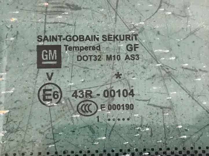 Opel Zafira B (2008 - 2014) DOT32M10AS3 Заднее боковое стекло — фото 2