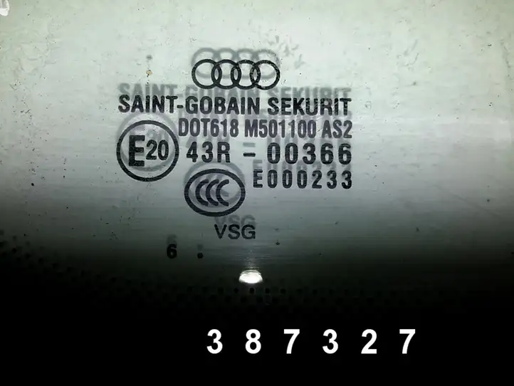 Audi A8 S8 D3 4E (2005 - 2007) 43r00366 Заднее боковое стекло — фото 3
