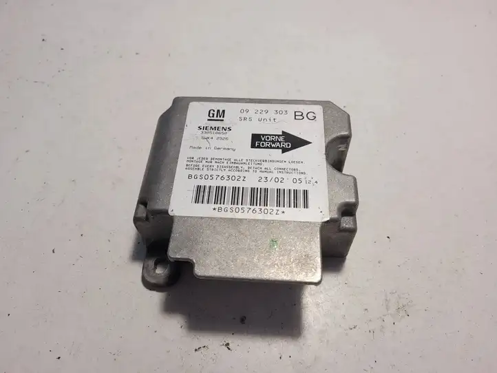 Opel Zafira (1999 - 2003)  09229303 Блок управления надувных подушек