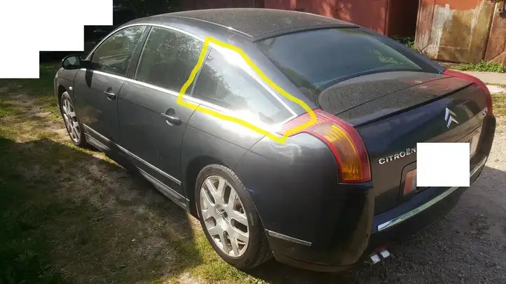 Citroen C6 (2005 - 2012) AS2 Заднее боковое стекло — фото 1
