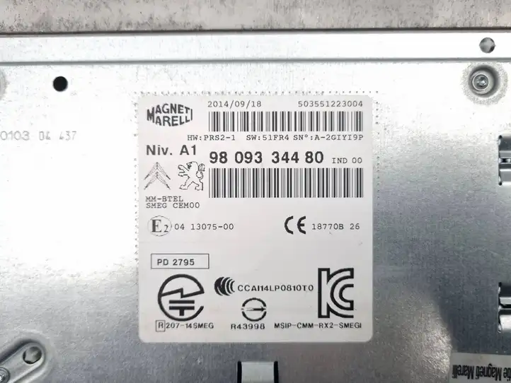Citroen C4 Grand Picasso (2013 - 2016) 9809334480 Магнитола / мультимедийная система — фото 4