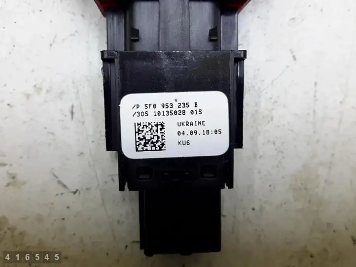 Seat Leon (5F) (2012 - 2019) 5f0953235b Включатель аварийных фонарей — фото 5