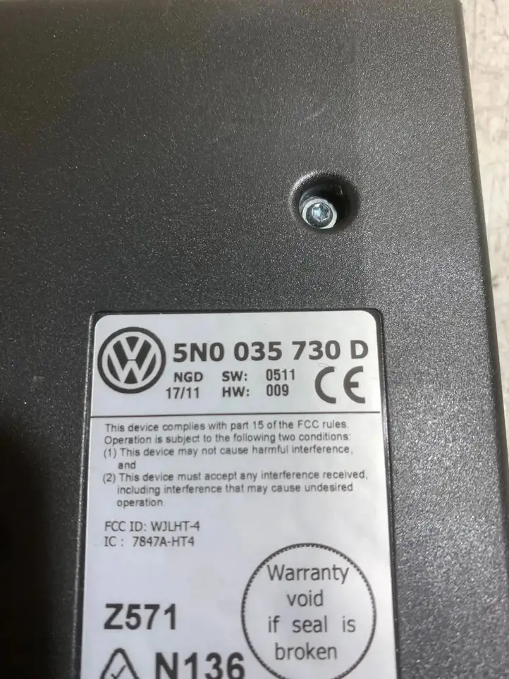 Volkswagen Golf VI (2009 - 2013) 5N0035730D Bluetooth модуль — фото 4