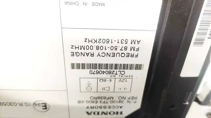 Honda Jazz (2008 - 2014) 39100TF3E600XB Магнитола / мультимедийная система — фото 3