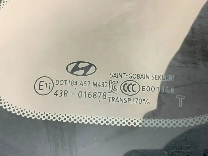 Hyundai i30 (2017 - ) 43R016878 Заднее боковое стекло — фото 3