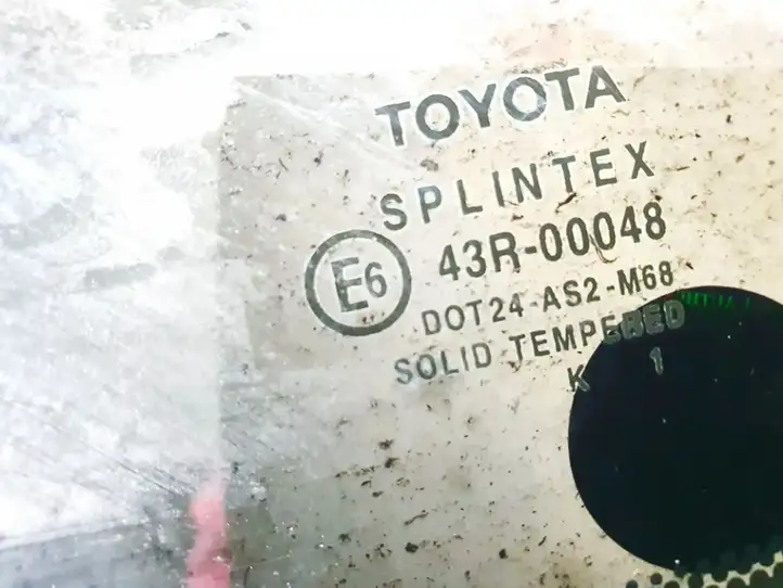 Toyota Avensis T250 (2006 - 2009) Заднее боковое стекло — фото 2