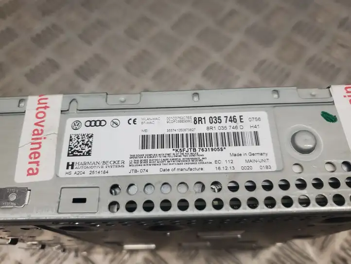 Audi Q5 SQ5 (2012 - 2017) 8R1035746E Магнитола / мультимедийная система — фото 4