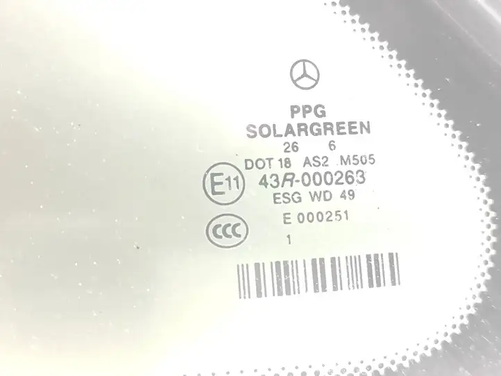 Mercedes-Benz R W251 (2005 - 2013) 43R000263 Заднее боковое стекло — фото 3