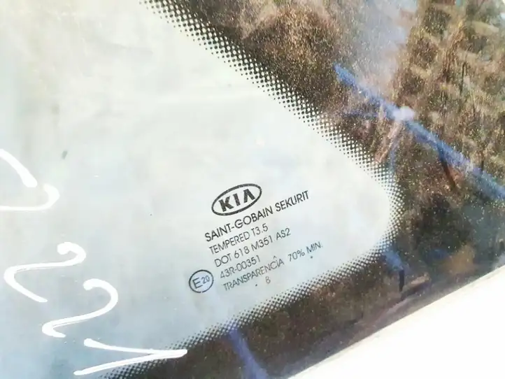 Kia Ceed (2006 - 2010) Заднее боковое стекло — фото 3