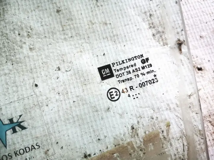 Opel Zafira (2003 - 2006)   Основное стекло задних дверей