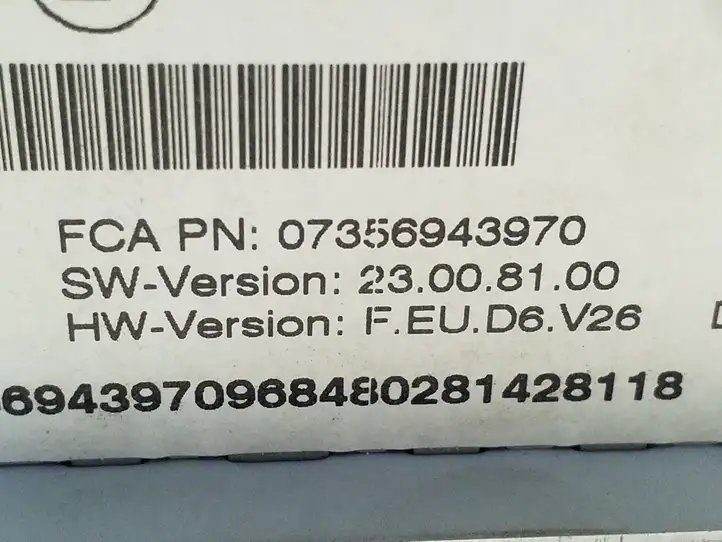 Fiat 500 (2015 - ) 07356943970 Магнитола / мультимедийная система — фото 3
