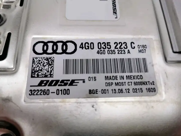 Audi A7 S7 4G (2010 - 2014) 4G0035223C Усилитель звука — фото 6