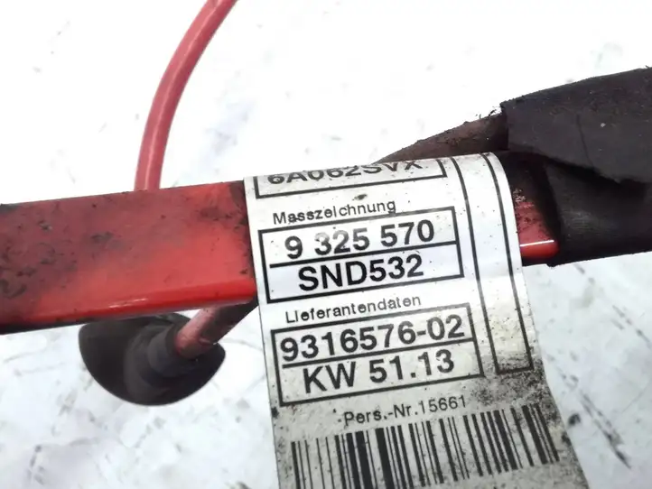 BMW 4 F32 F33 (2013 - 2017) 9316576 Плюсовой провод аккумулятора — фото 7