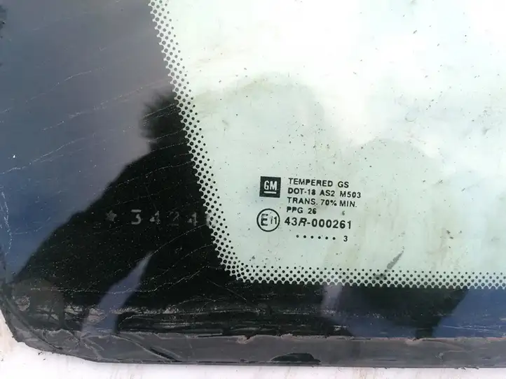 Opel Meriva A (2002 - 2006) Заднее боковое стекло — фото 2