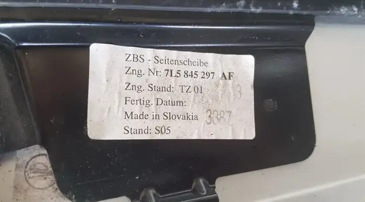 Porsche Cayenne (9PA) (2002 - 2010) 7L5845297 Заднее боковое стекло — фото 3