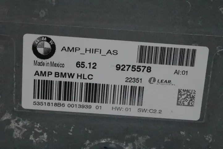 BMW X3 F25 (2010 - 2017) 9275578 Усилитель звука — фото 4