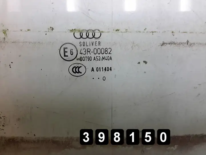 Audi A5 8T 8F (2007 - 2011) e643r00082 Стекло задней двери — фото 3