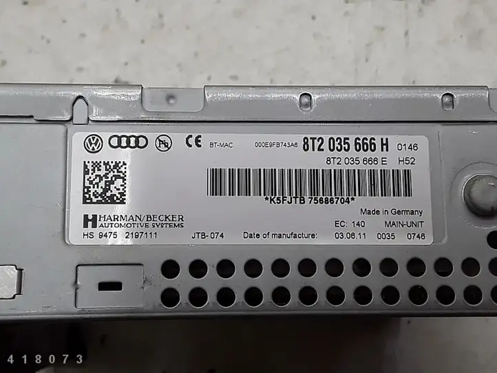 Audi A5 8T 8F (2007 - 2011) 8t2035666h Магнитола / мультимедийная система — фото 8