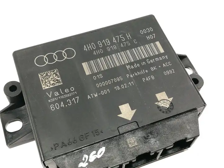 Audi A8 S8 D4 4H (2010 - 2014) 4H0919475C Блок управления парктрониками — фото 4
