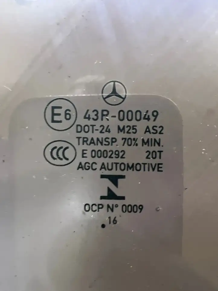 Mercedes-Benz C W205 (2014 - 2021) A2057350310 Стекло задней двери — фото 2