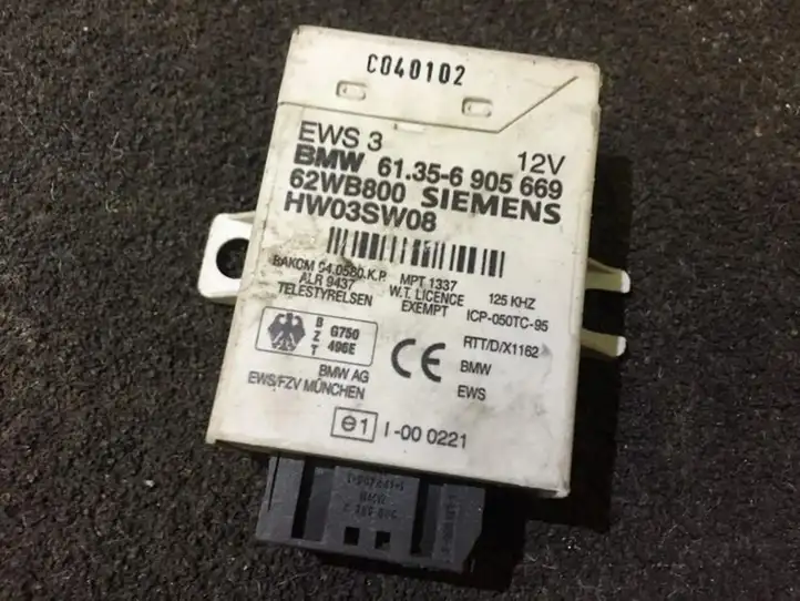 BMW 3 E46 (1998 - 2005) 61356905669 Блок иммобилайзера — фото 1